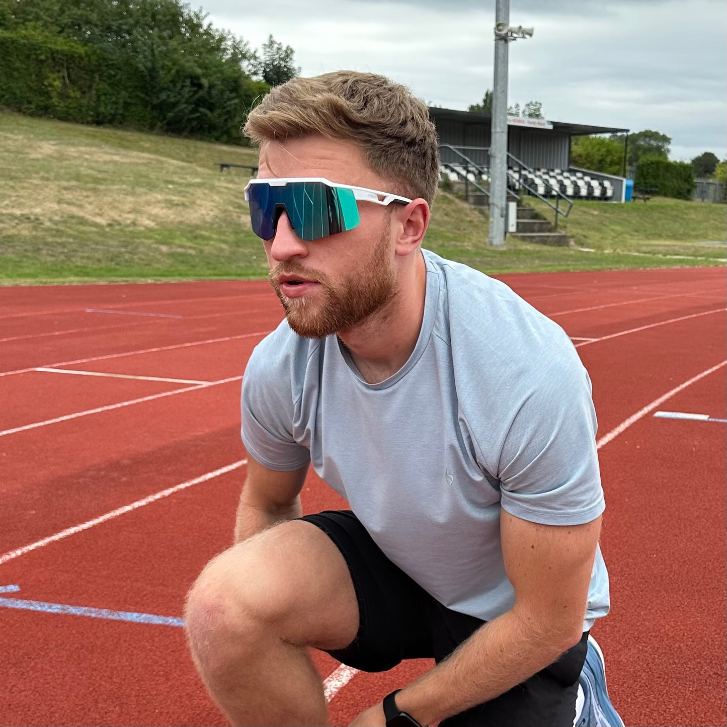 Stride Polarised Sunglasses - Ice Blue