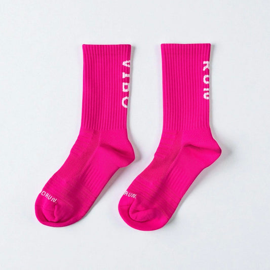 Cushioned Everyday Running Socks - Pink