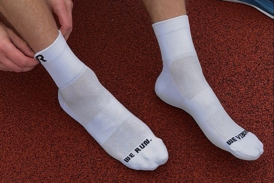 Aero Running Socks - White (2-Pack)