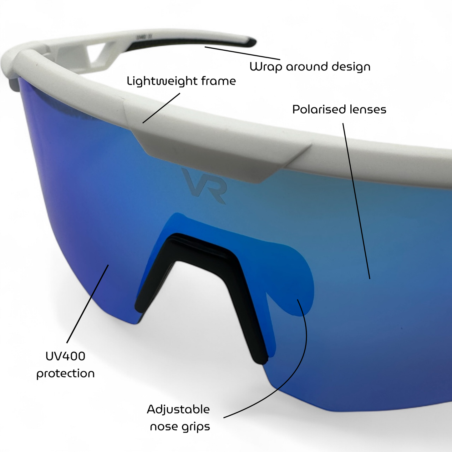 Stride Polarised Sunglasses - Ice Blue